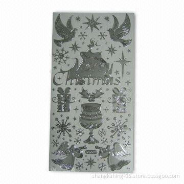 3D PVC Sticker with Christmas Design, OEM Orders are Welcome